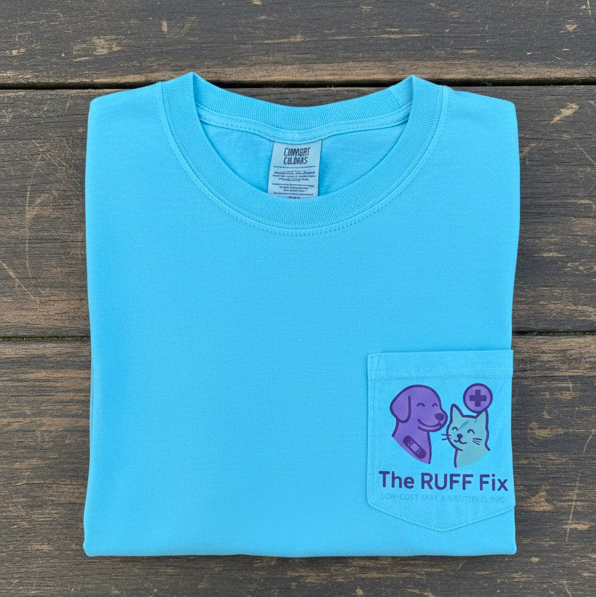 Life is RUFF: Ocean Depths Blue Tee