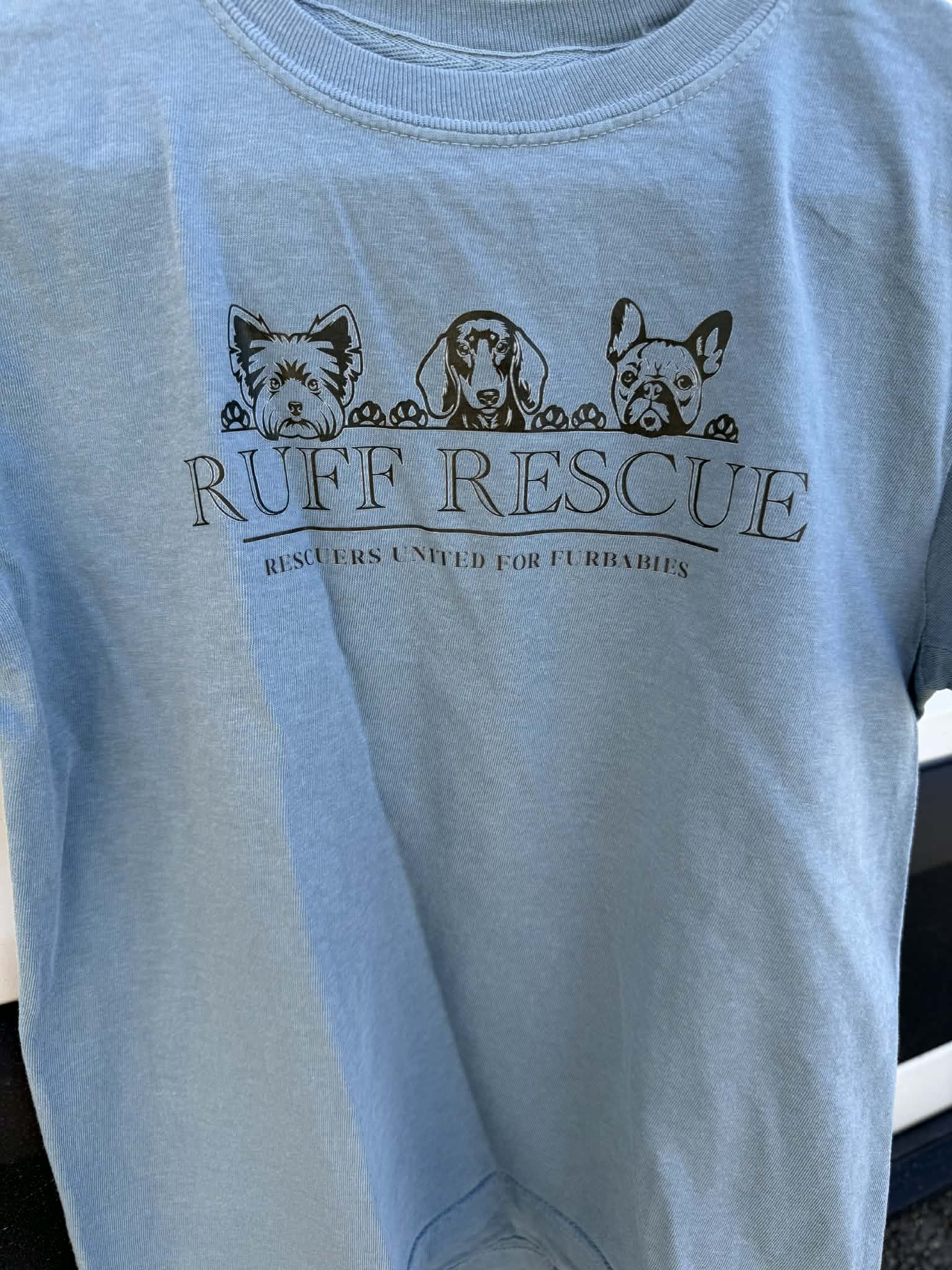 Muted Ocean Vibes Tee (Heather Blue)